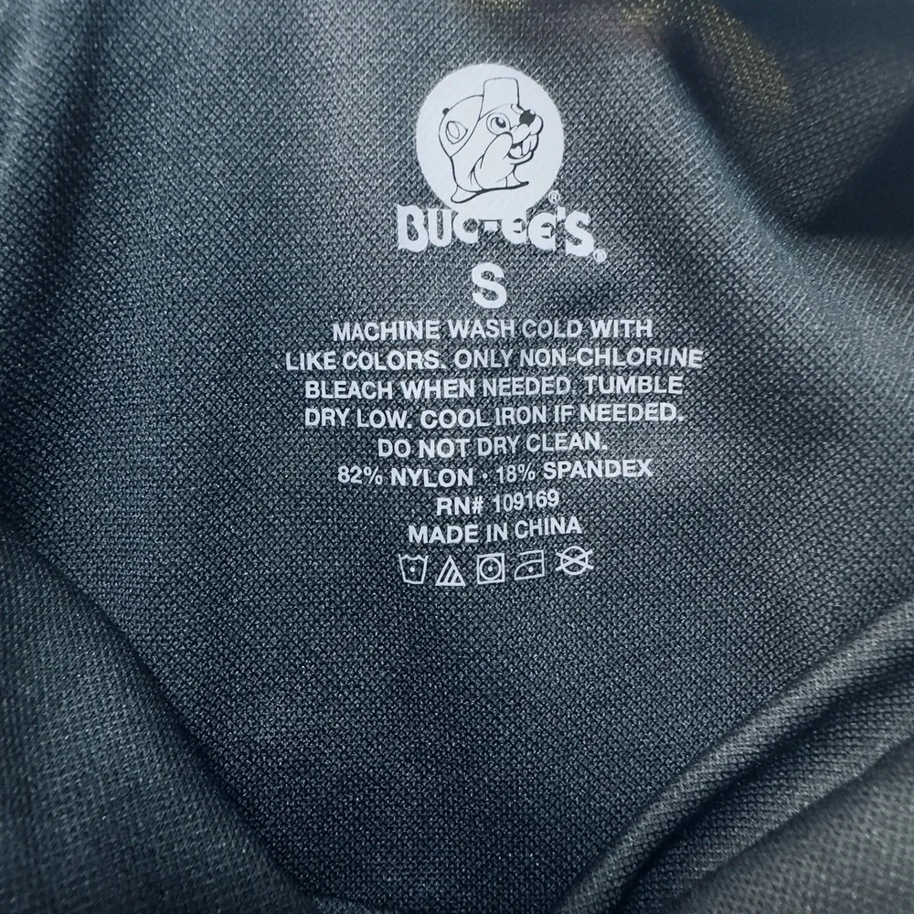 Buc-ee's Women's Small Black Logo Print One Piece Swimsuit‎ Bathing Suit Bucees